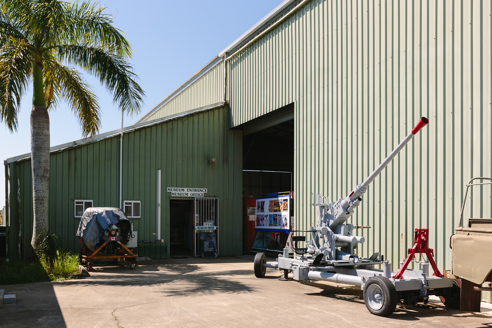 An outside view of Caboolture Warplane Museum