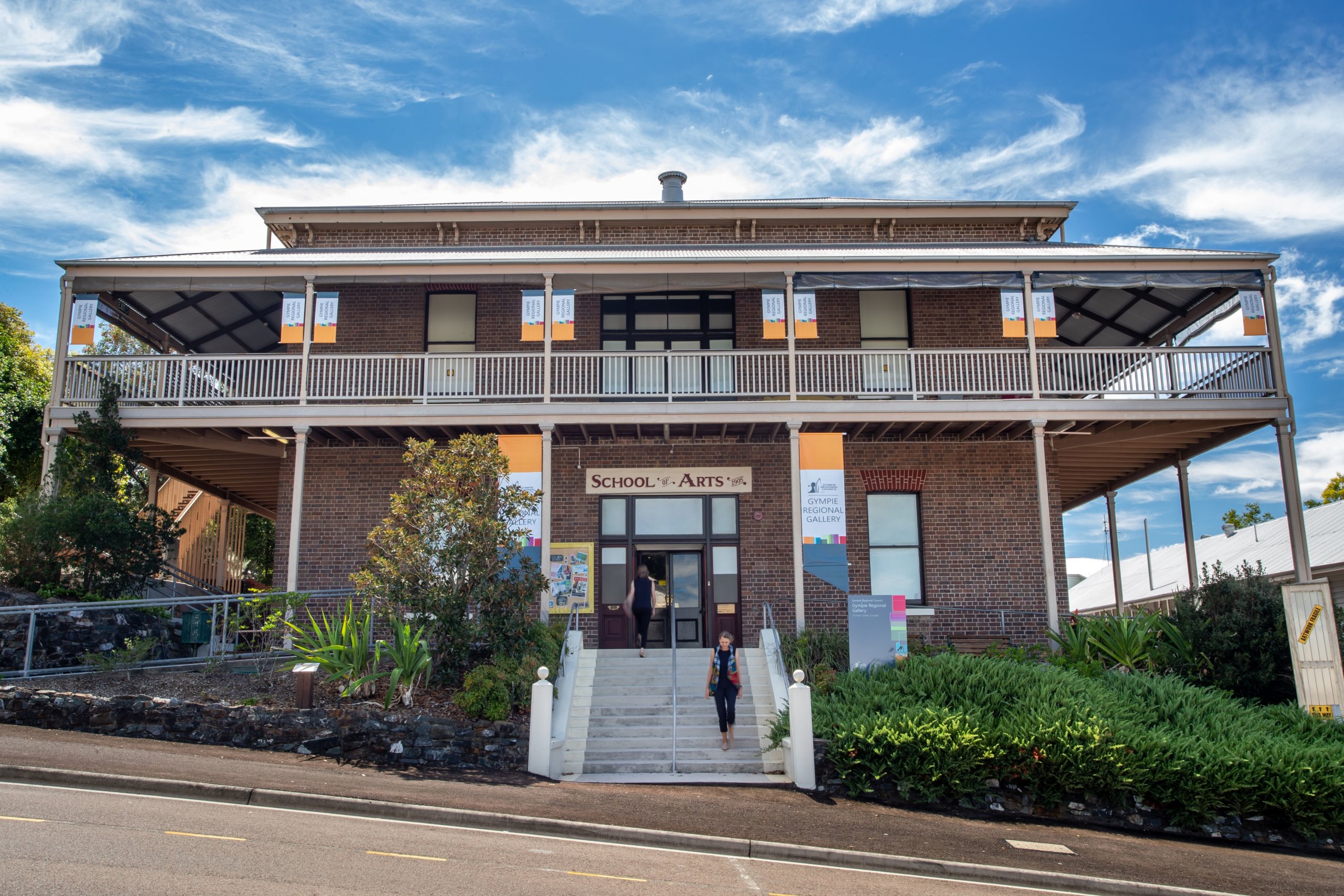 An outside view of Gympie Regional Gallery