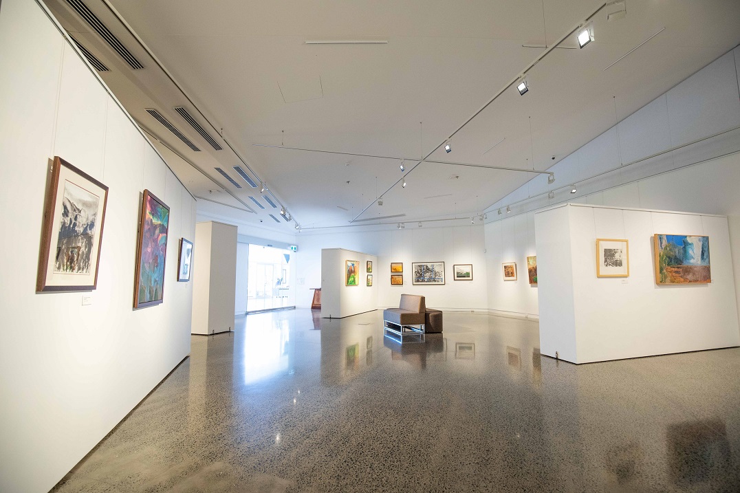 An inside look at the exhibition space at Hervey Bay Regional Gallery