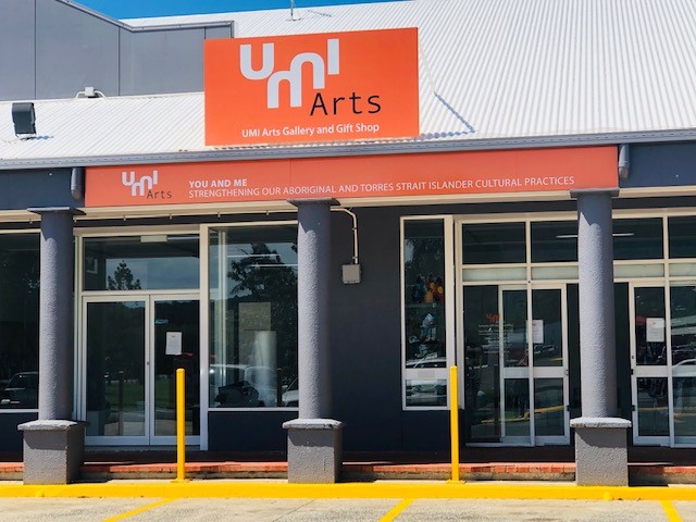 An outside view of UMI Arts