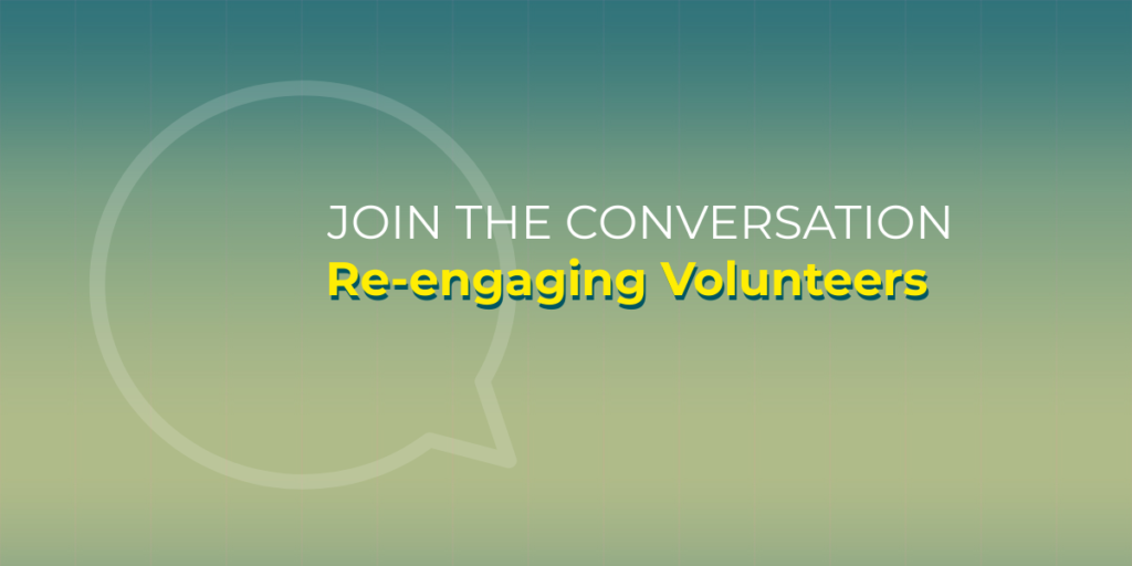 Re-engaging Volunteers banner