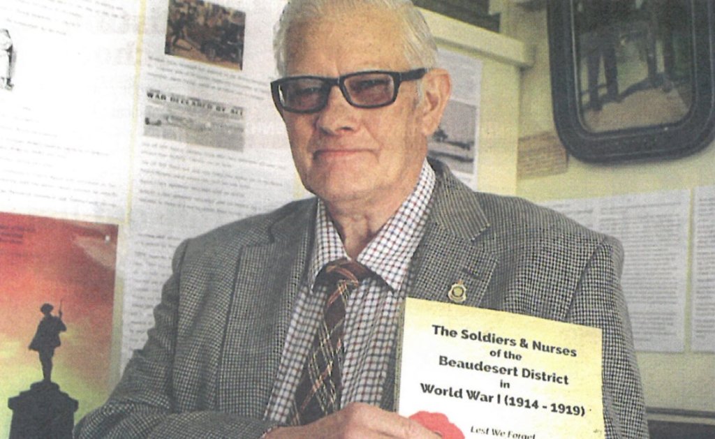 David Mason at the launch of his book, 'The Soldiers & Nurses of the Beaudesert District in World War 1 (1914–1919)'. 