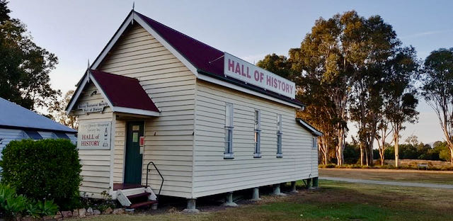 An outside view of the Kilcoy District Historical Society, Kilcoy.