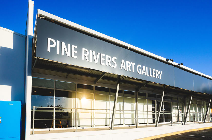 Outside view of Pine Rivers Art Gallery
