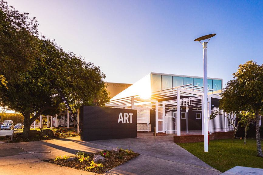 Outside view of the Redcliffe Art Gallery